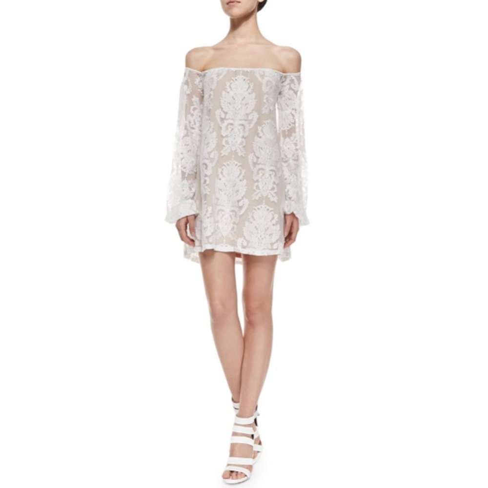 For Love And Lemons Off-the-Shoulder Lace Dress